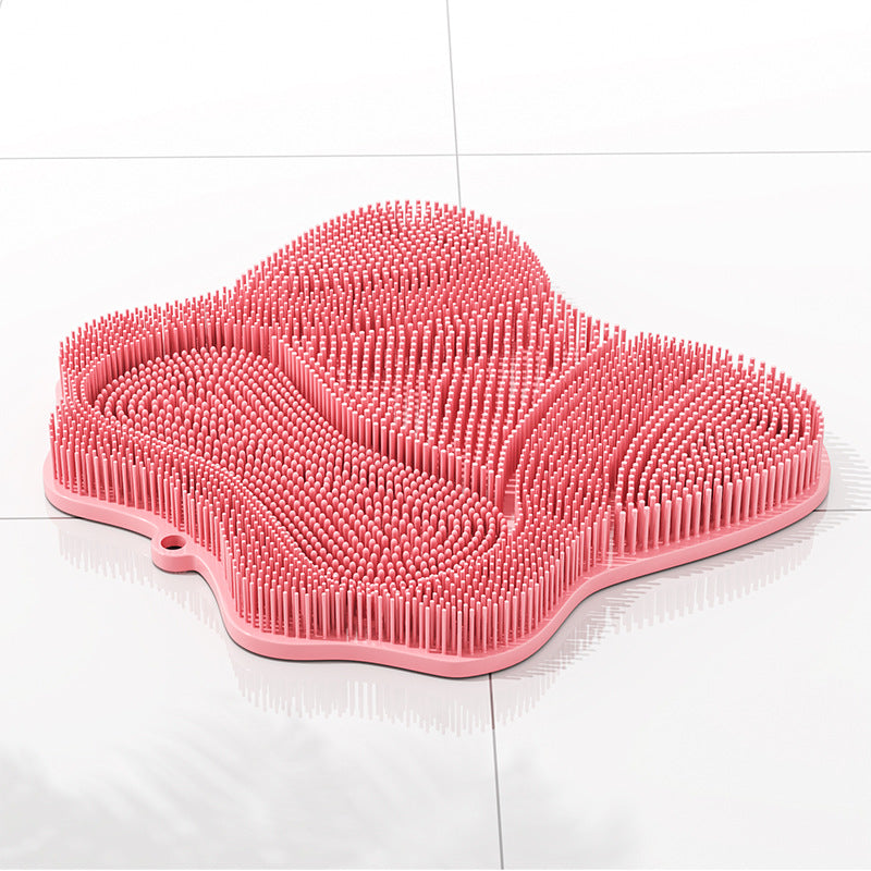 Wall-Mounted Cat Grooming Brush – 32 x 32 cm / Pink