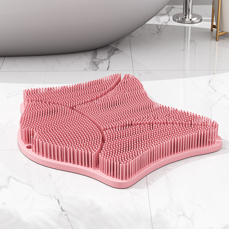 Starfish Bath Scrub Mat – Pink / 30 x 25 cm