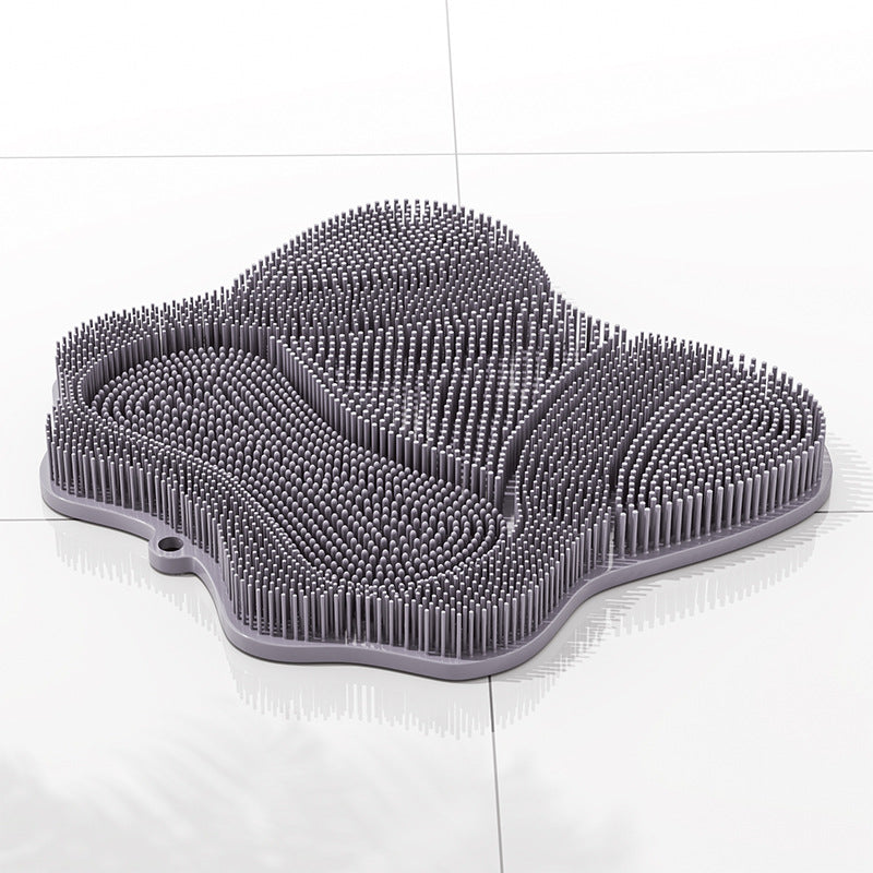 Wall-Mounted Cat Grooming Brush – 32 x 32 cm / Gray