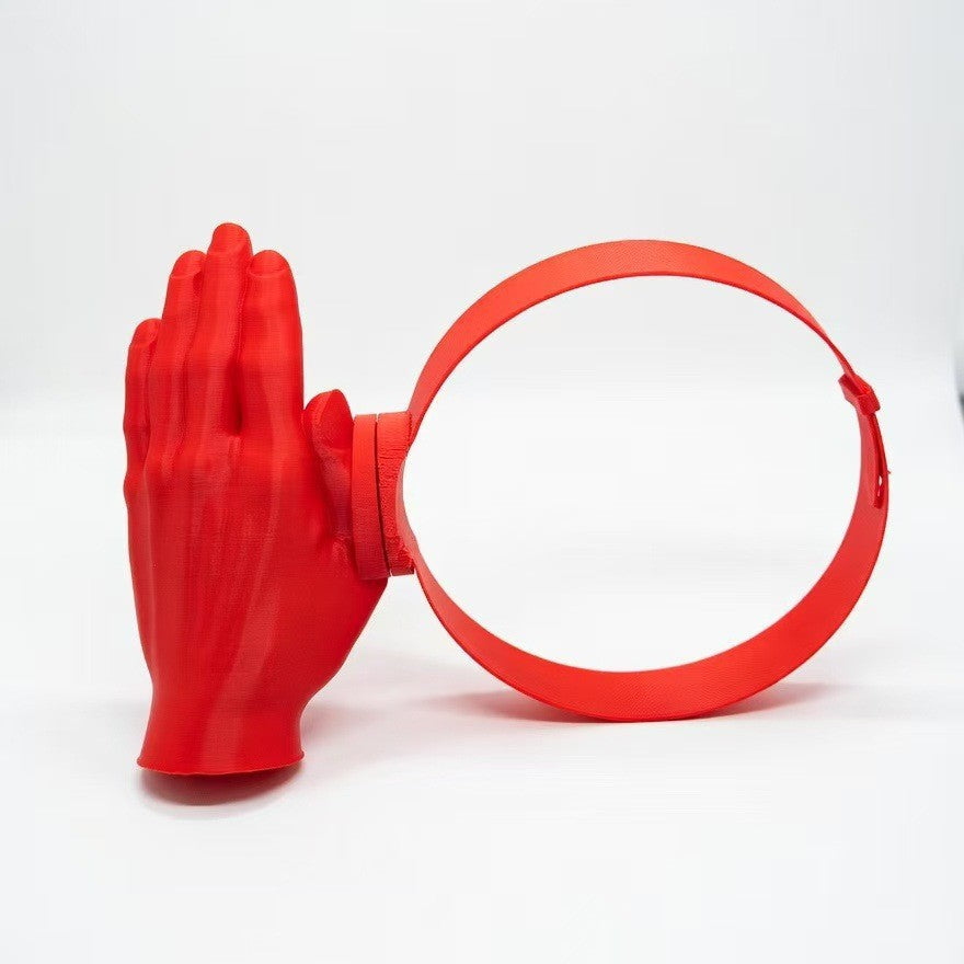 Novelty Hand-Shade Visor Headband – Red