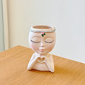 Heart Girl Desk Pen Holder – Ivory