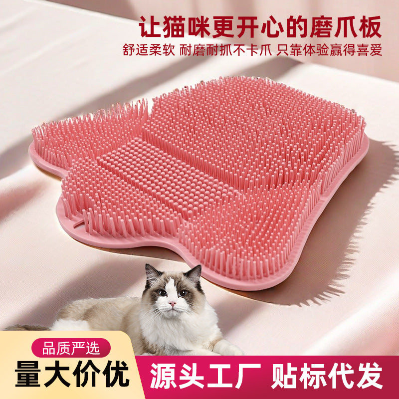 Wall-Mounted Cat Grooming Brush – product view 2