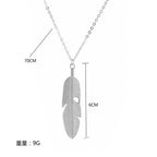 Bohemian Feather Tassel Necklace – product view 5