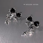 Sparkling Bow Stud Earrings – product view 6