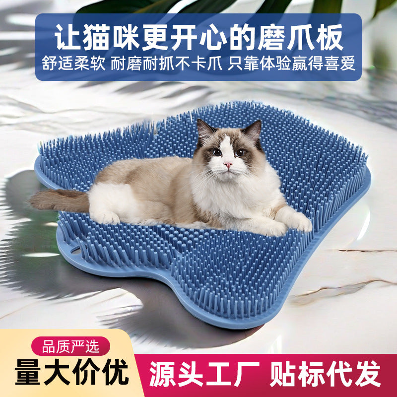 Wall-Mounted Cat Grooming Brush – product view 1