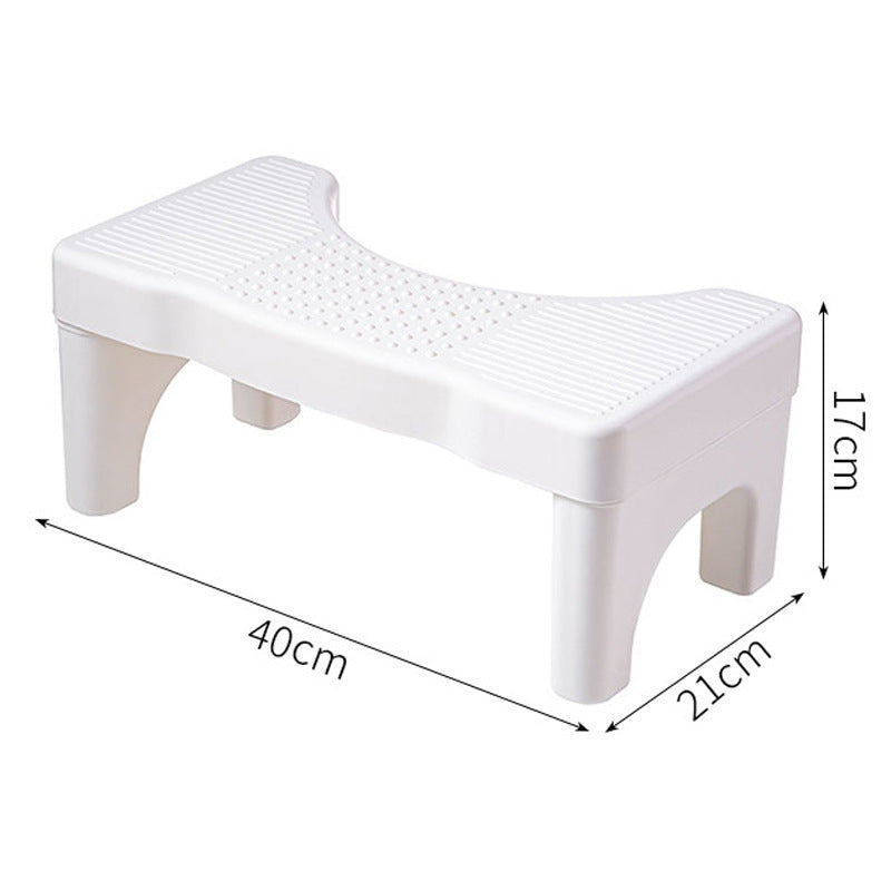 Bathroom Toilet Foot Stool – White
