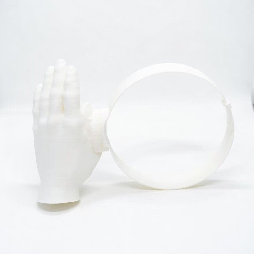 Novelty Hand-Shade Visor Headband – White