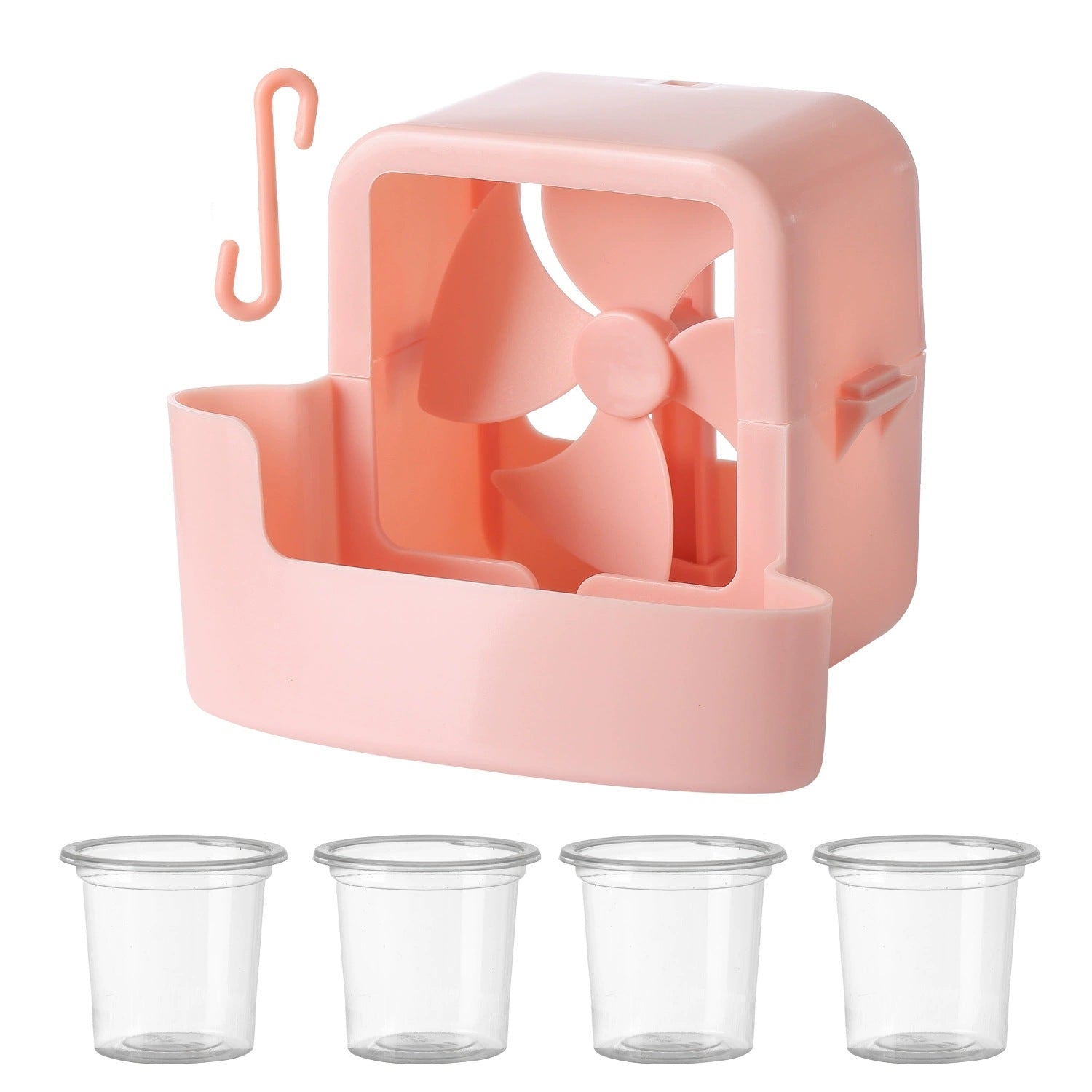 Hanging Ice Cooling Fan Accessory - Pink