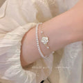 Double-Layer Camellia Pearl Bracelet – Double-Layer Camellia